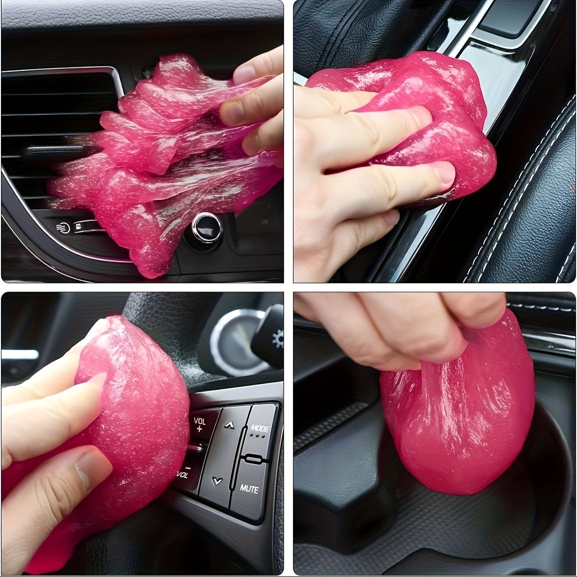 Car Cleaning Gel, Car Interior Maintenance Cleaning Products, Easy Cleaning Of Corner Dust, Car Universal, Daily Cleaning, Reusable Application Of Sticky Dust