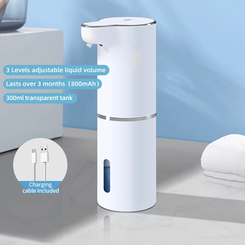 New Wall Mounted Automatic Samina Dispenser Foam Smart Nsa Hohoro Afiri 300ml Nsu Rechargeable aguaree Induction Sensor
