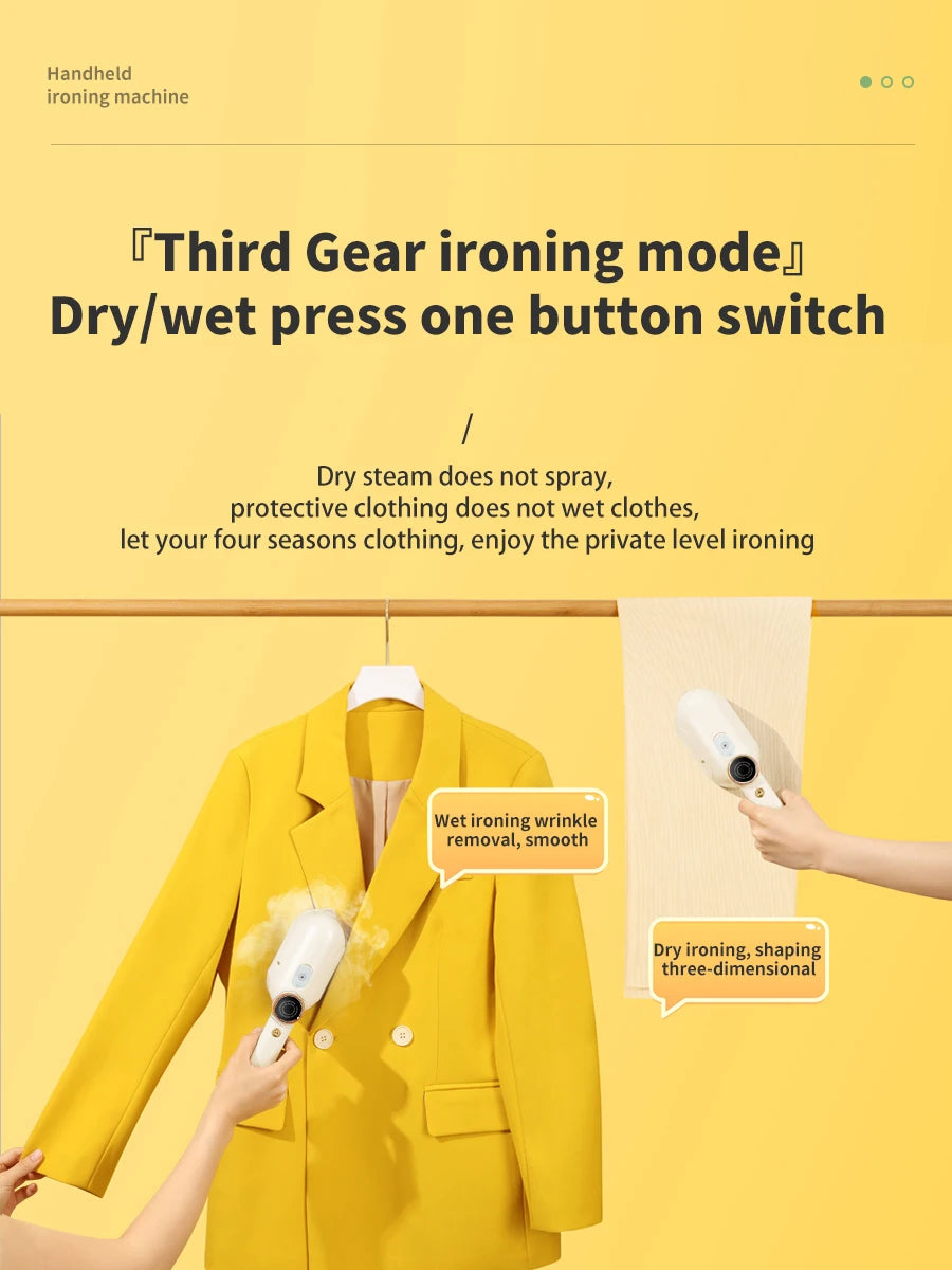 Electric Iron Handheld Hanging Ironing Machine Household Ironing Machine Mini Travel Folding Wet and Dry Dual Use Steam Iron