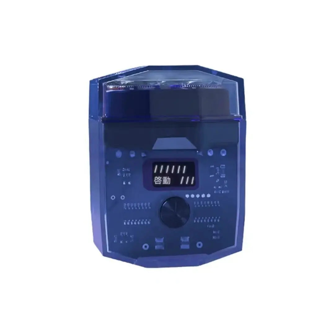 Men's portable magnetic double head electric shaver TYPE-C Charging Waterproof Digital Wet Dry Double Shaving Shaver