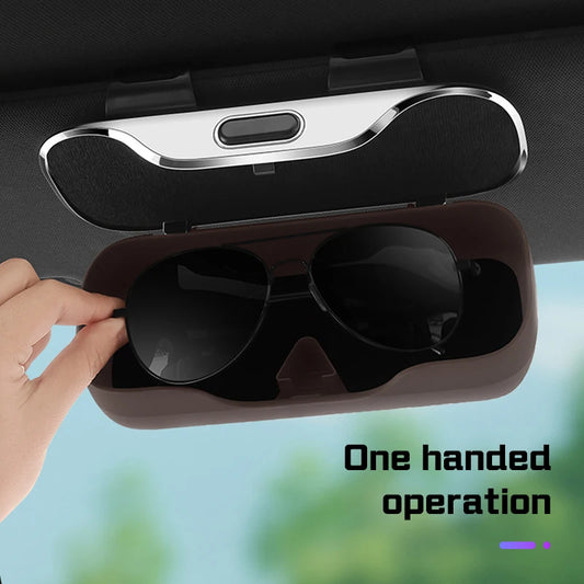 Car Glasses Box For Changan UNIK UNIV UNIT CS75 PLUS CS95 CS35 PLUS Alsvin CS55 Auto Sun Visor Eyeglass Case Sunglasses Holder