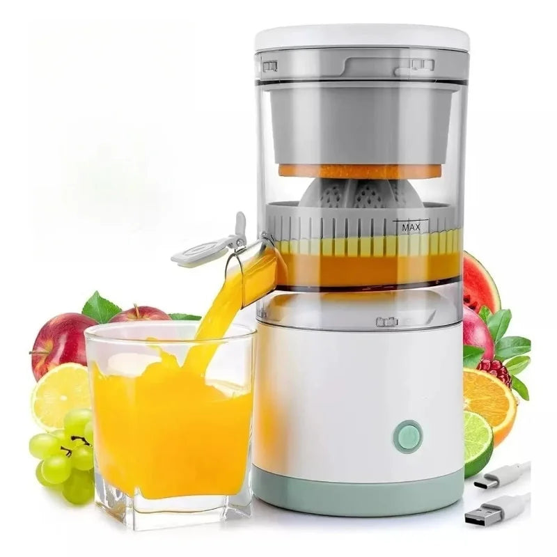 Wireless Juicer Automatic Orange Lemon Juicer USB Charge Nsuo Paapaemu Portable Nnuaba Extractor Squeezer Nhyɛsoɔ Juicers