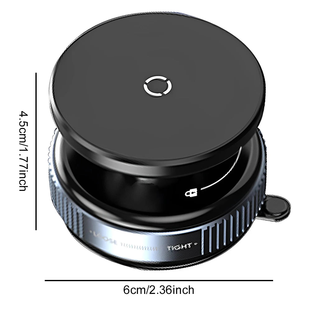 Car Magnetic Vacuum Phone Holder 360° Swivel Wireless Charging Bracket Dashboard Support GPS in Car For iPhone 15 14 13 Huawei