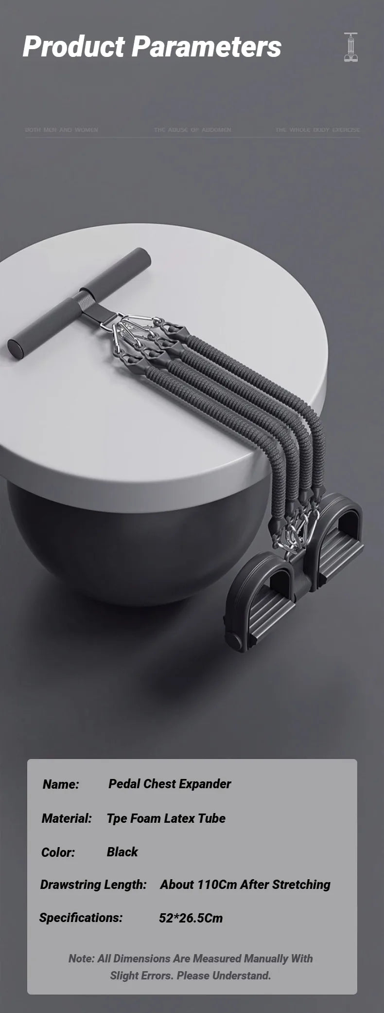 Pedal Type Tensioner Home Multifunctional Tension Device For Men'S Fitness Back Abdomen And Abdominal Muscle Training Pull