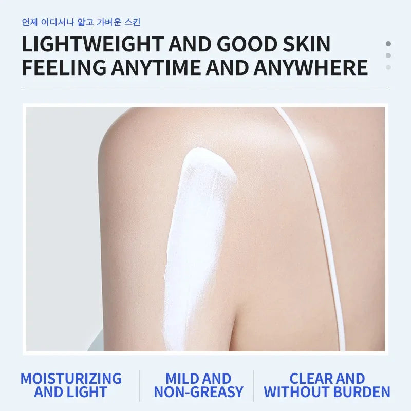 SPF 50 + Sunscreen Bere tenten & Nsuo Owia Ahobammɔ Cream Moisturizing Non Sticky ultraviolet-adanse Ma Anim & Nipadua