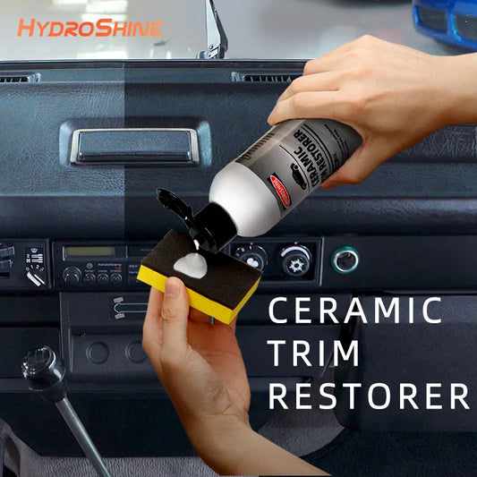 Hydroshine Ceramic Trim Restorer Gel Plastic Vinyl Plastic Rubber Dressing Interior Detailer Leather Care Protect Car Care