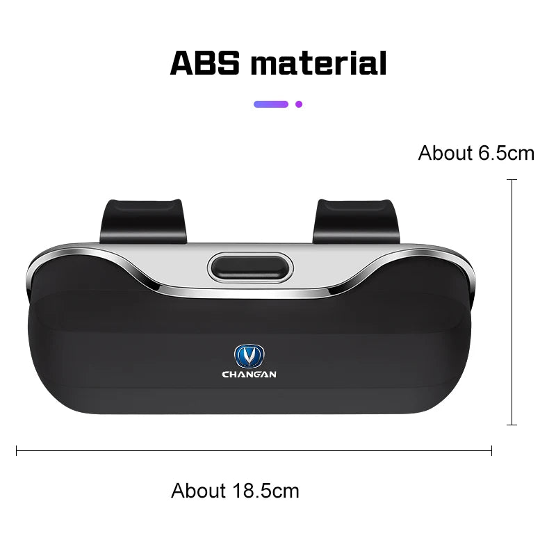 Car Glasses Box For Changan UNIK UNIV UNIT CS75 PLUS CS95 CS35 PLUS Alsvin CS55 Auto Sun Visor Eyeglass Case Sunglasses Holder