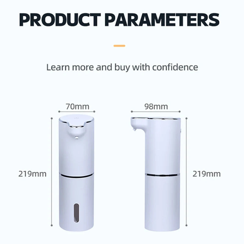 New Wall Mounted Automatic Samina Dispenser Foam Smart Nsa Hohoro Afiri 300ml Nsu Rechargeable aguaree Induction Sensor