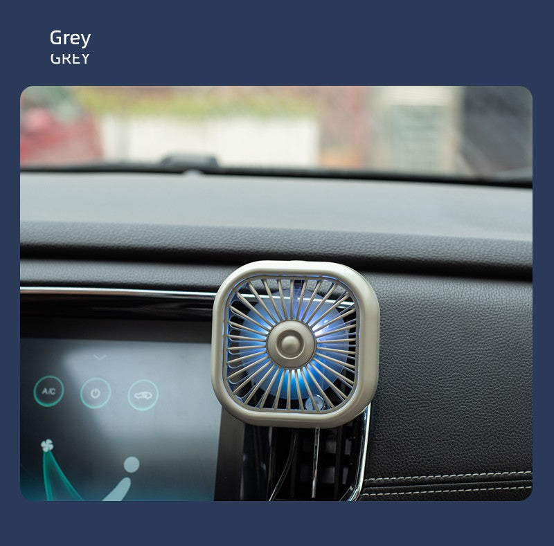Car-Carrying Electric Fan 12 V24v Truck Car Strong Wind Car Interior Decoration Air Conditioning Outlet Little Fan USB Fan