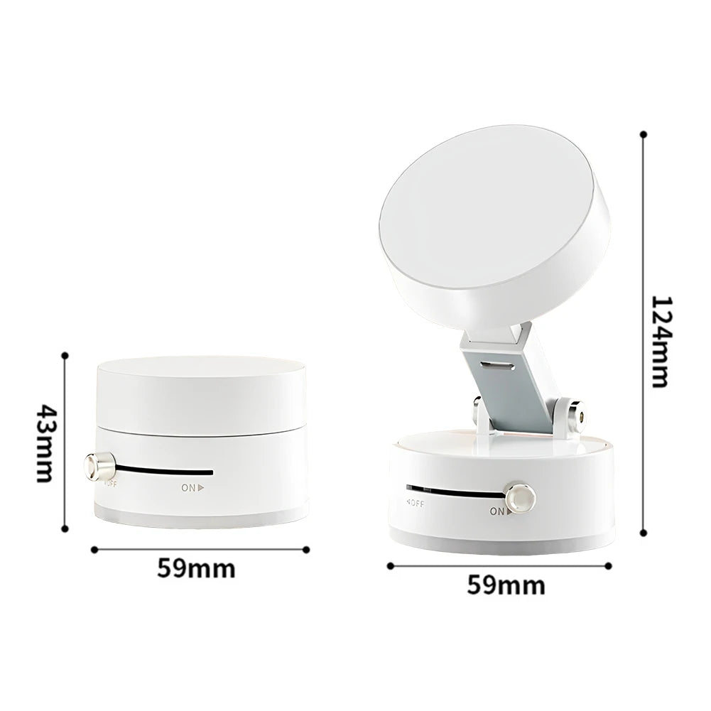 Car Magnetic Vacuum Phone Holder 360° Swivel Wireless Charging Bracket Dashboard Support GPS in Car For iPhone 15 14 13 Huawei