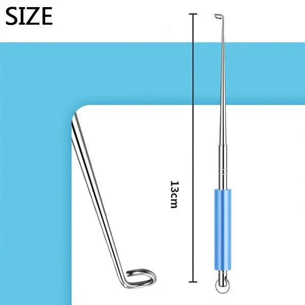 FLYSAND 1PC Stainless Steel Fish Hook Remover Easy and Safe Fishing Hook Extractor - Rapid Decoupling Device Fishing Tool