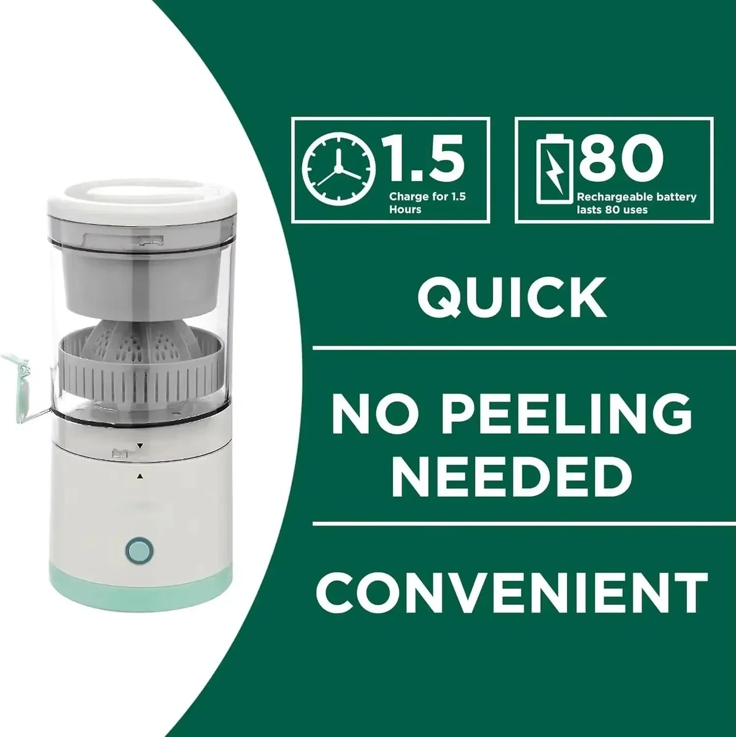 Wireless Juicer Automatic Orange Lemon Juicer USB Charge Nsuo Paapaemu Portable Nnuaba Extractor Squeezer Nhyɛsoɔ Juicers