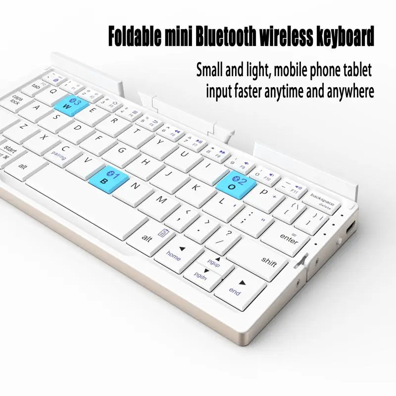 HB199 folding bluetooth keyboard wireless portable telefon a wokura kyin tablet amansan nyinaa portable rechargeable