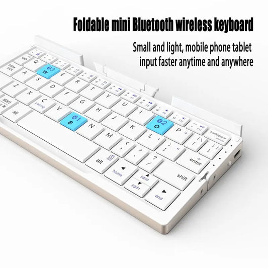 HB199 folding bluetooth keyboard wireless portable telefon a wokura kyin tablet amansan nyinaa portable rechargeable