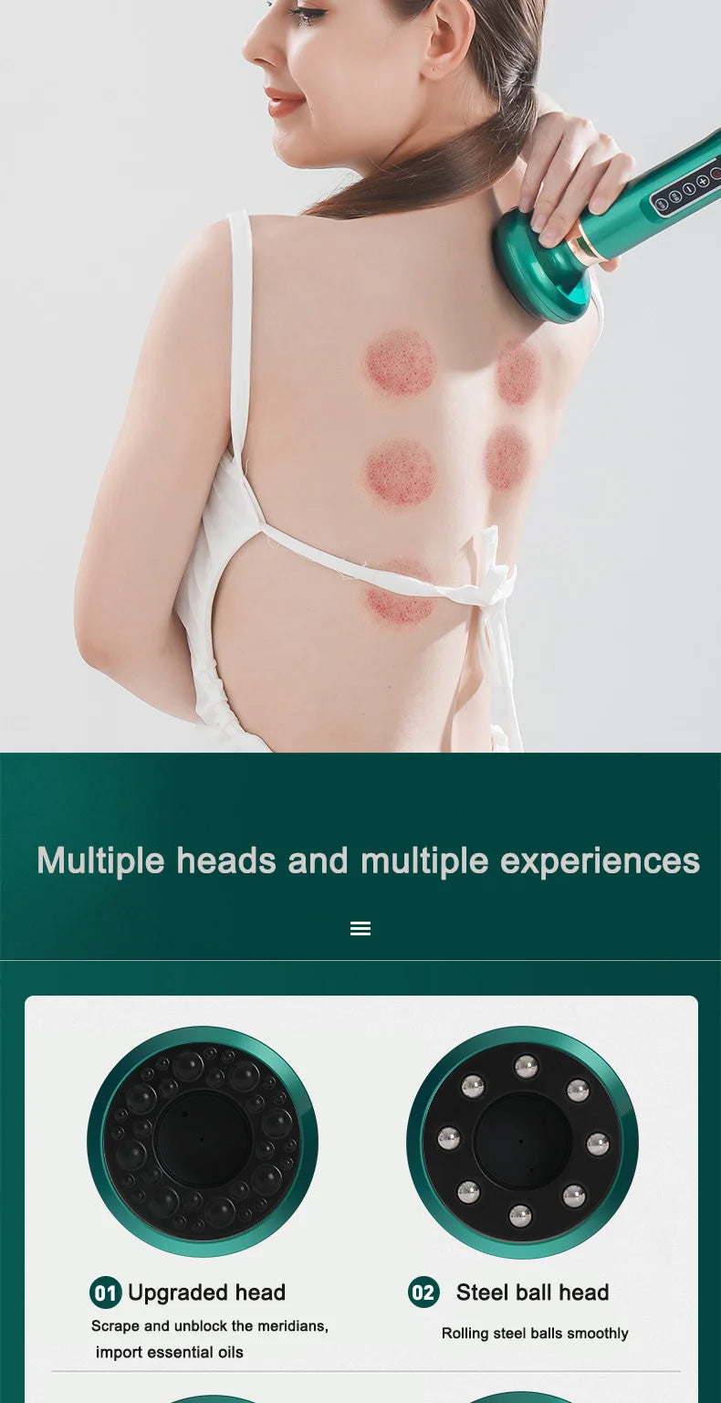 Electric multi-functional heating meridian dredging and absorbing device intelligent negative pressure heat compressor