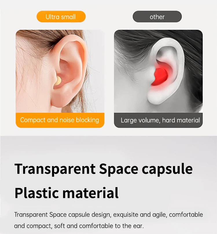 SK19 Bluetooth 5.3 Earphones Mini Invisible Headphones TWS Wireless Earbuds HIFI Stereo Noise Reduction Heasets with Microphones