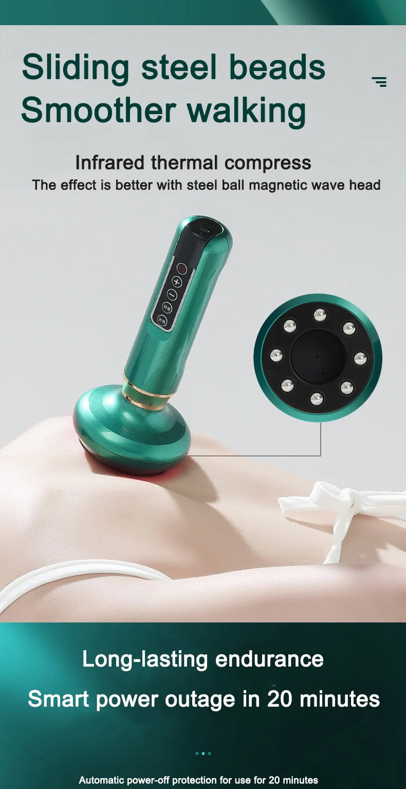 Electric multi-functional heating meridian dredging and absorbing device intelligent negative pressure heat compressor