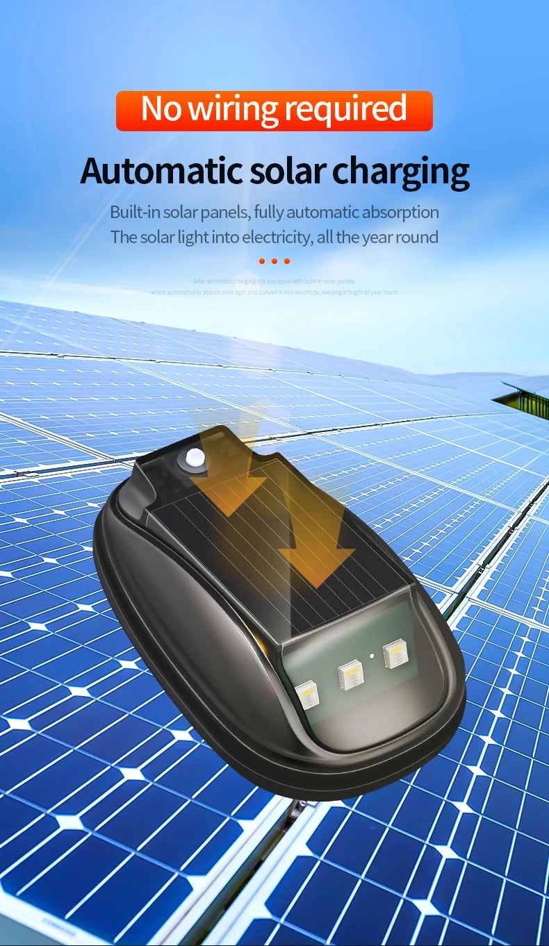 Solar Car Roof Strobe Light With Remote Control Cab Signal Lamp Wireless No Punch LED Truck Pickup Truck Roof Warning Lights