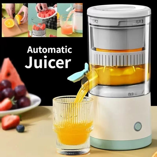 Wireless Juicer Automatic Orange Lemon Juicer USB Charge Nsuo Paapaemu Portable Nnuaba Extractor Squeezer Nhyɛsoɔ Juicers