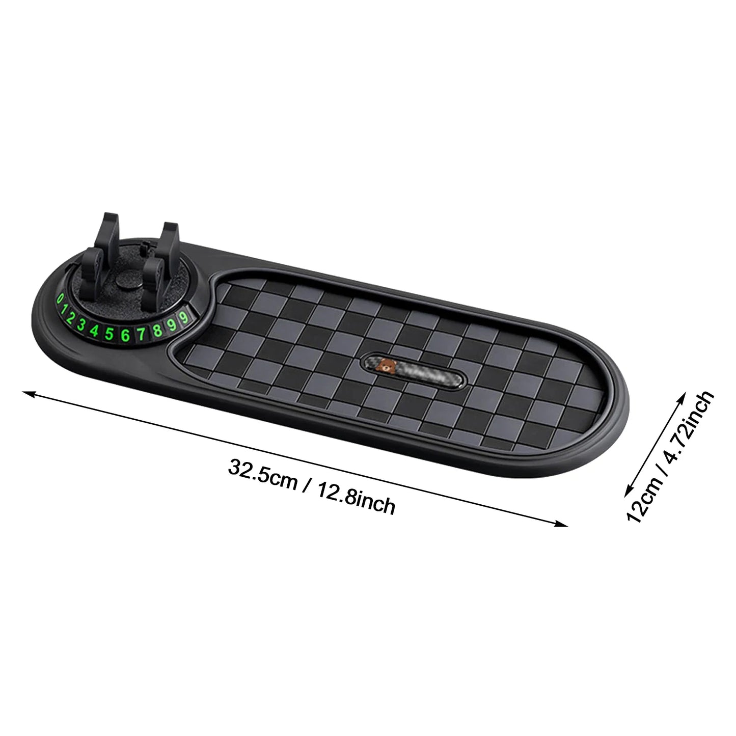 Phone Holder Anti-Slip Mat Holder for Dashboard with 360° Rotatable Phone Holder for Cell Phone Keys Sunglasses
